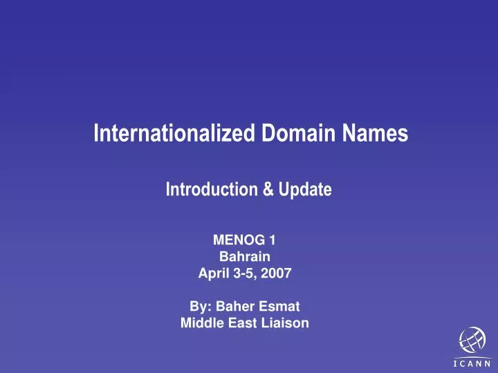 internationalized domain names introduction update