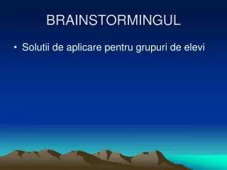 brainstormingul