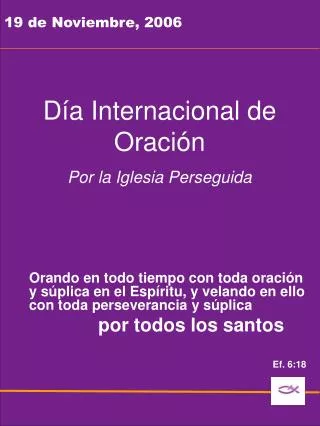 19 de noviembre 2006