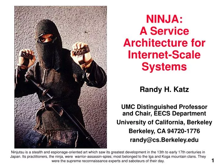 ninja a service architecture for internet scale systems