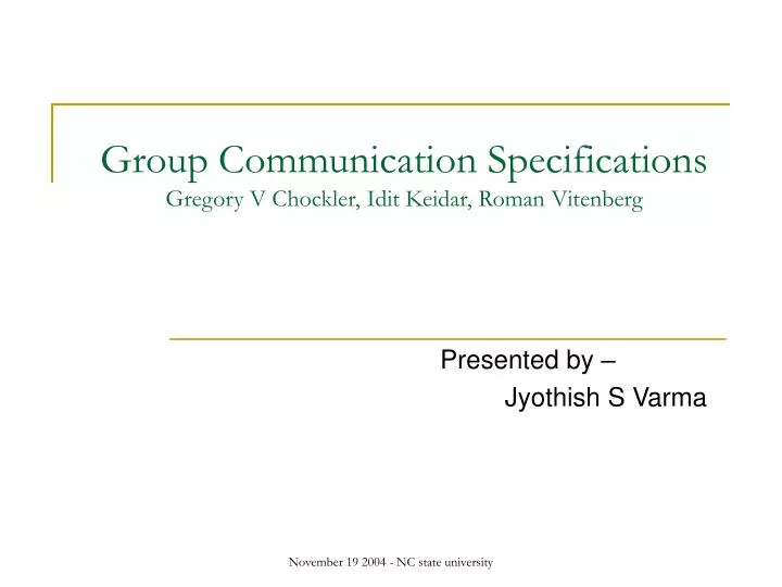 group communication specifications gregory v chockler idit keidar roman vitenberg