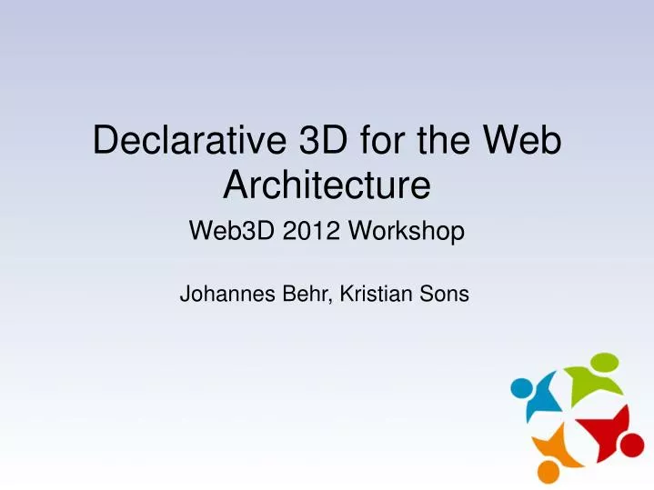 declarative 3d for the web architecture