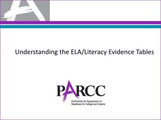 Understanding the ELA/Literacy Evidence Tables