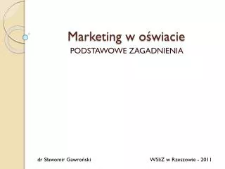 marketing w o wiacie