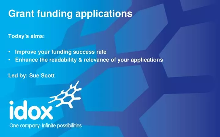 grant funding applications