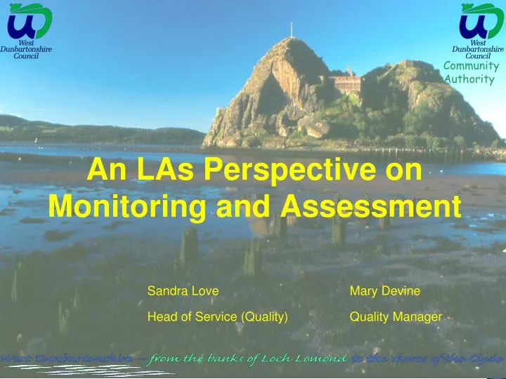an las perspective on monitoring and assessment