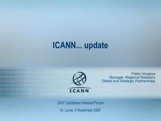 ICANN... update