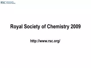 Royal Society of Chemistry 2009