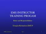 EMS INSTRUCTOR TRAINING PROGAM - slide 1