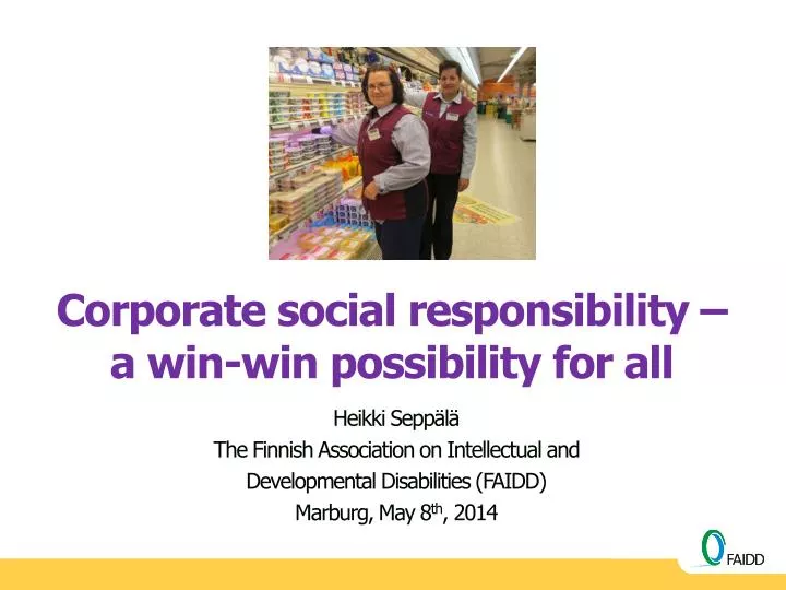 corporate social responsibility a win win possibility for all
