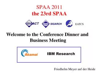SPAA 2011 the 23rd SPAA