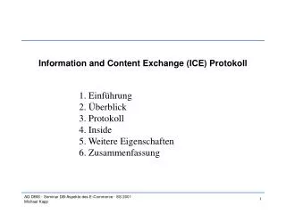 Information and Content Exchange (ICE) Protokoll