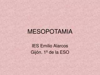 mesopotamia