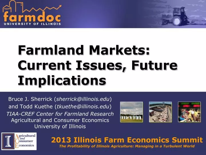 farmland markets current issues future implications