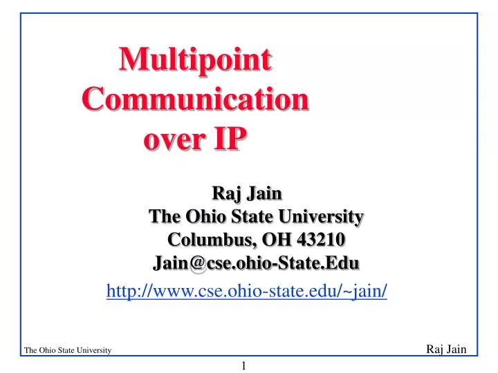 multipoint communication over ip