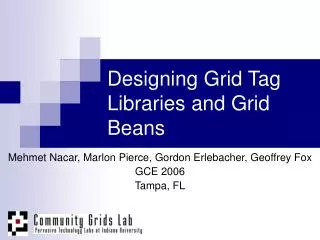Designing Grid Tag Libraries and Grid Beans