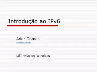 introdu o ao ipv6