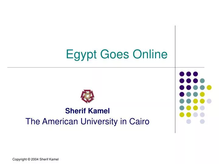 egypt goes online