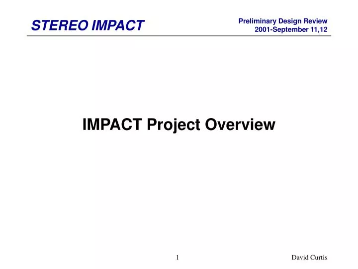 impact project overview