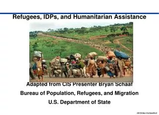 Refugees, IDPs, and Humanitarian Assistance