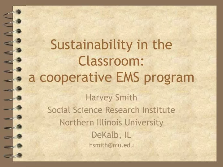 sustainability in the classroom a cooperative ems program