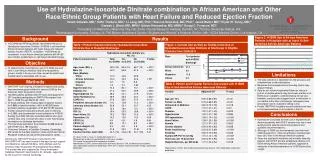 Use of Hydralazine-Isosorbide Dinitrate combination in African American and Other