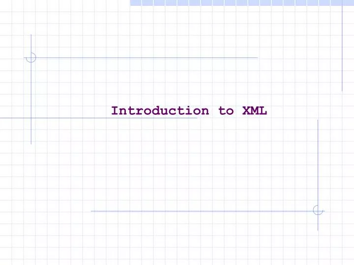 introduction to xml