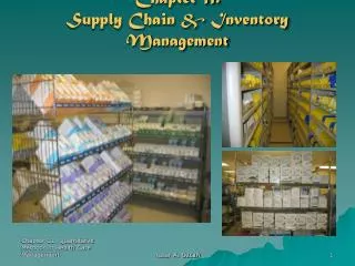 Chapter 11. Supply Chain &amp; Inventory Management