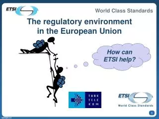 How can ETSI help?