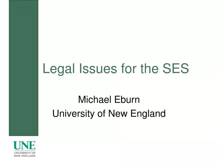 legal issues for the ses