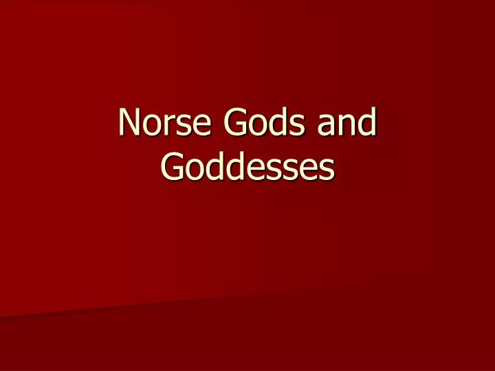 norse gods and goddesses
