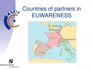 Countries of partners in EUWARENESS