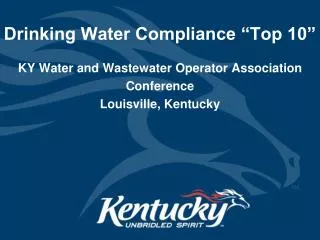 Drinking Water Compliance “Top 10”
