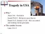 Tragedy in USA