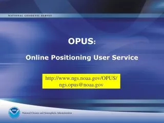 OPUS : Online Positioning User Service