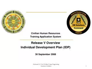 Civilian Human Resources Training Application System Release V Overview