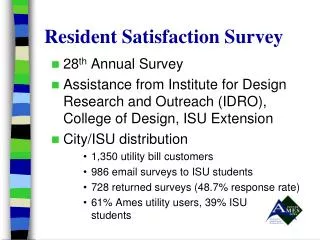 Resident Satisfaction Survey