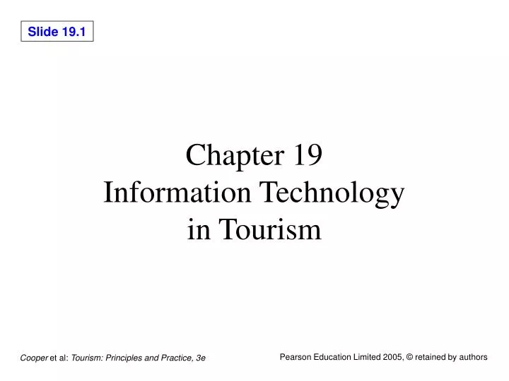 chapter 19 information technology in tourism