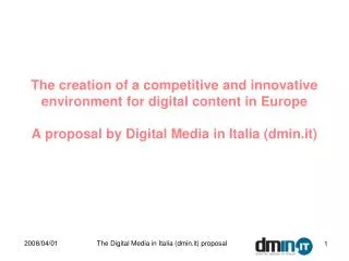About Digital Media in Italia