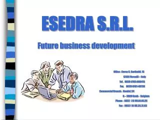 Future business development
