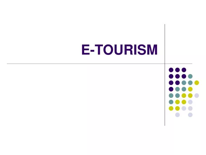 e tourism