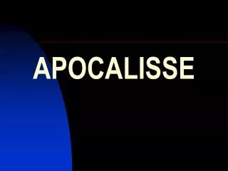 apocalisse