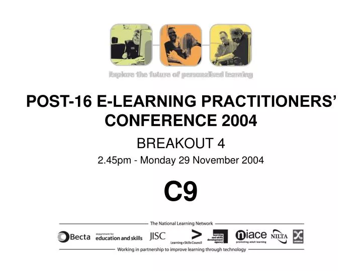 post 16 e learning practitioners conference 2004