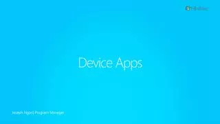 Device Apps