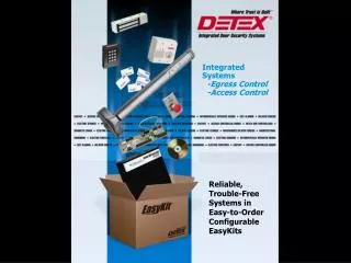 Integrated Systems -Egress Control -Access Control
