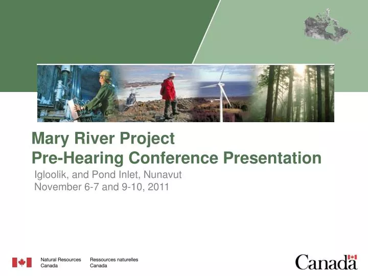 mary river project pre hearing conference presentation