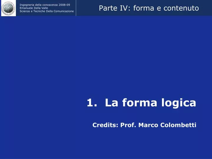 parte iv forma e contenuto