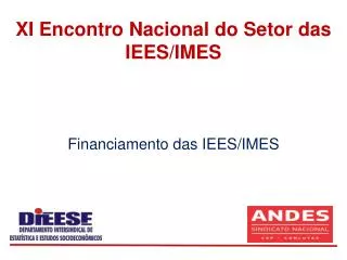 financiamento das iees imes