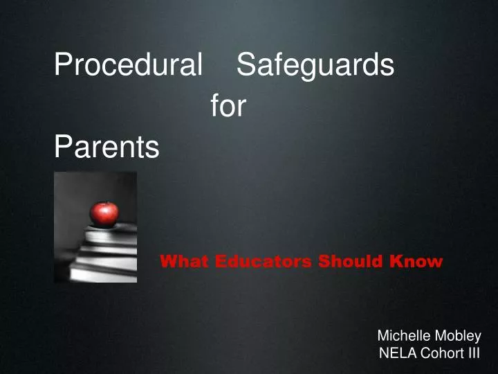 procedural safeguards for parents