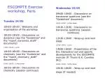 ESCOMPTE Exercise Workshop: Meteorology, Chemistry, and Synthesis Discussions - slide 1